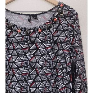 NEW DIR.pink beaded blouse SZ 1X